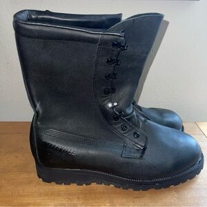 Belleville Full Leather GORETEX Vibram Soles Military Black Boots sz 9.5W NWT